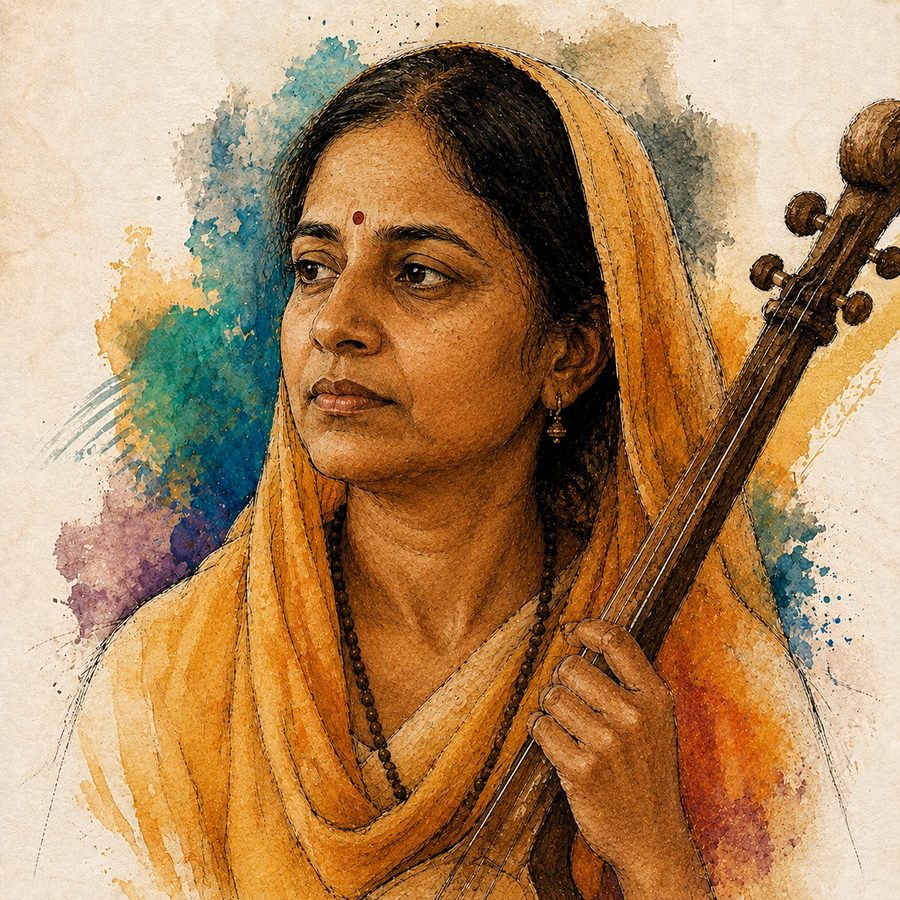 Sketch portrait of Meera